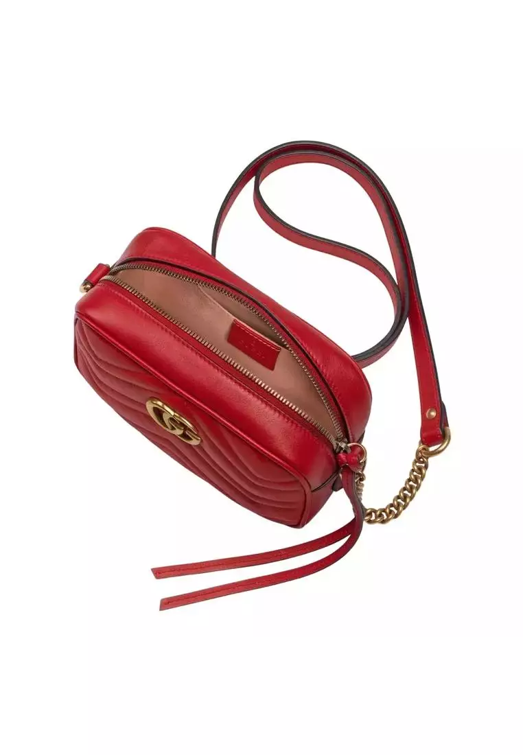 Gucci Gucci Red Leather Crossbody Bag 2023 Buy Gucci Online ZALORA