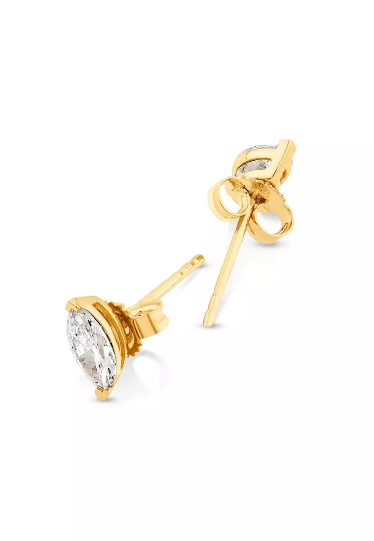 Quarter carat diamond sales stud earrings