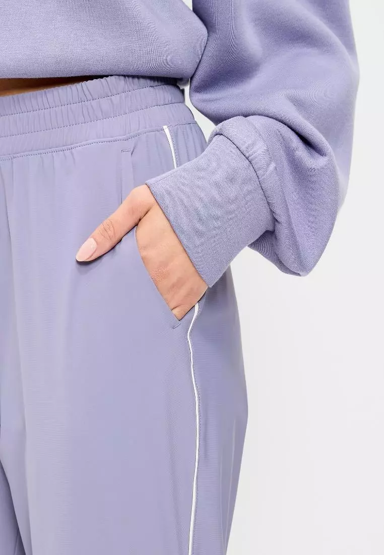 High-Waisted Side-Striped SleekTech Jogger