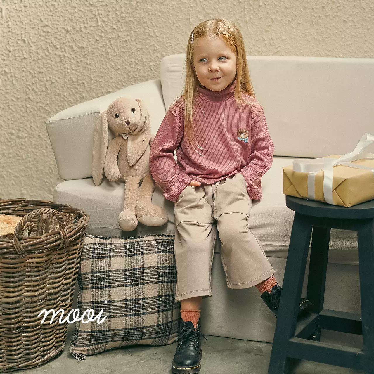 Mooi Celana Panjang Anak Perempuan Lindy Cullotes Pants - Sunset Coral