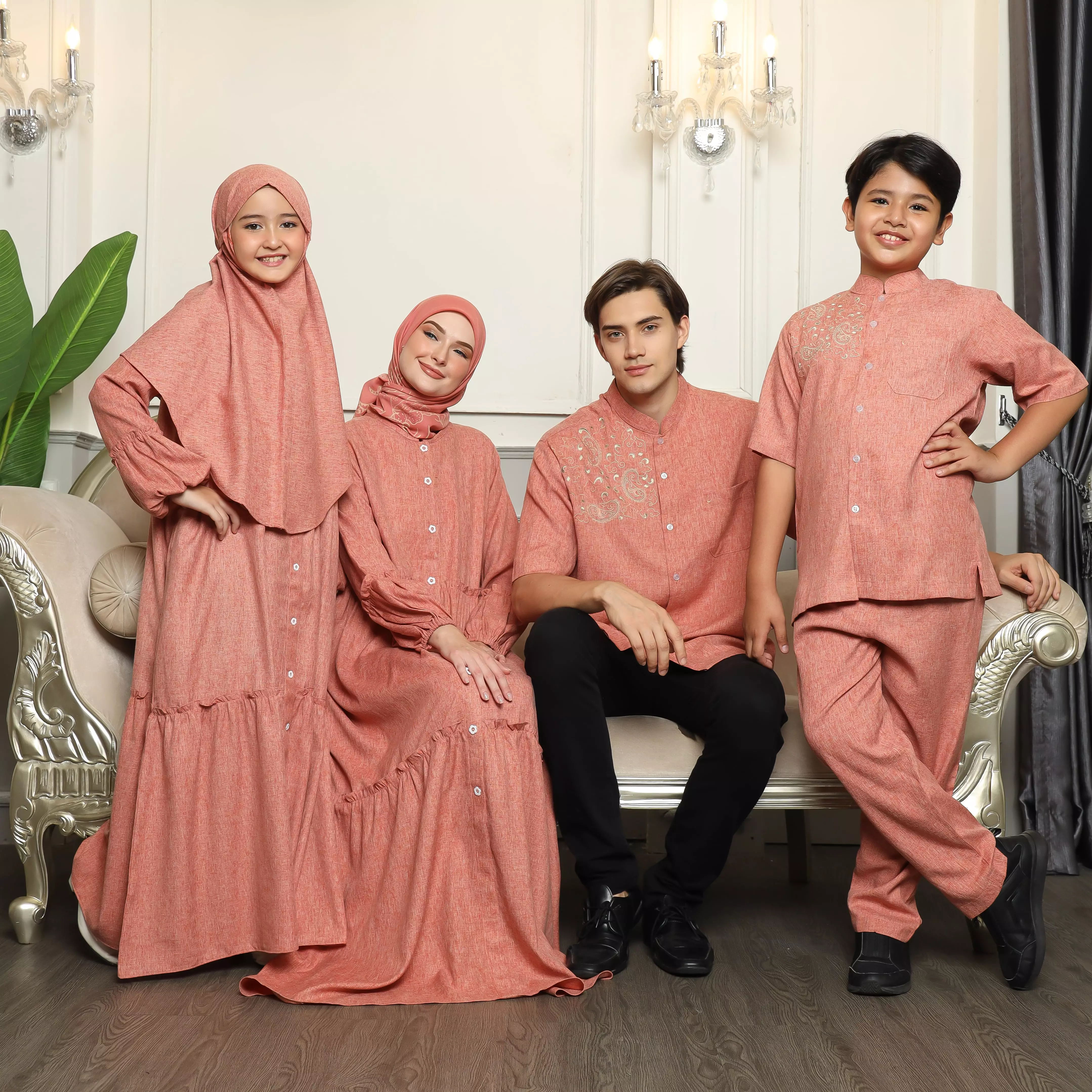 Gamis Sarimbit Wanita GMS 04 Orange