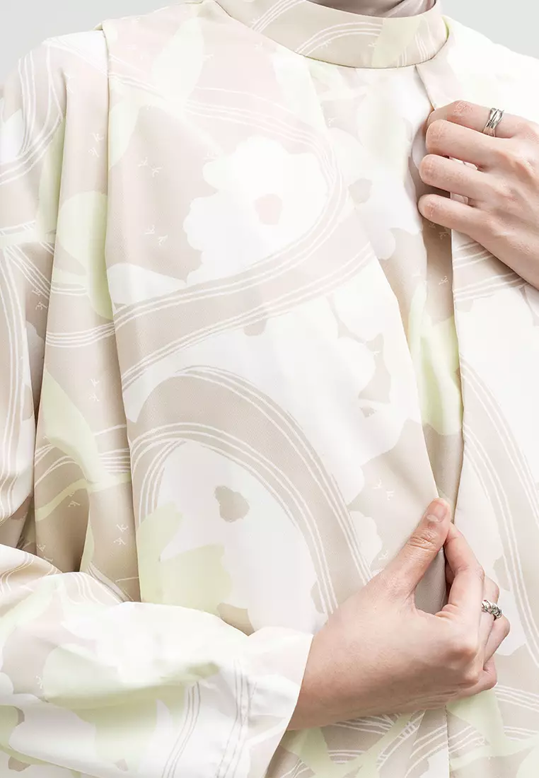 Kami Nizwa Loose Kaftan Beige