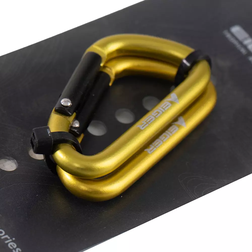Eiger 5 MM D Carabiner 2 Pcs Keychain