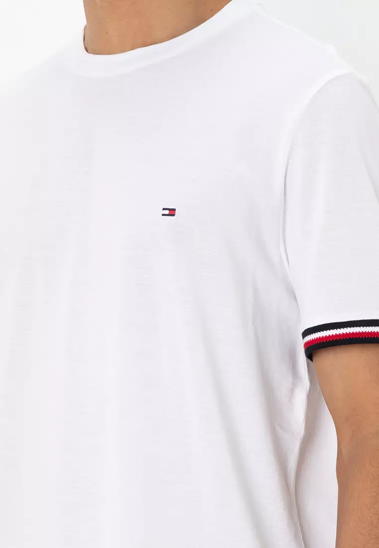 Global Stripe Cuff Tee - Tommy Mainline