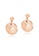 Air Jewellery gold Luxurious Queen Coin Earring In Rose Gold D1AD4ACBD434B4GS_1