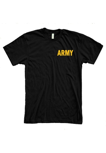 MRL Prints black Pocket Army T-Shirt Frontliner F1A48AA95ECE37GS_1