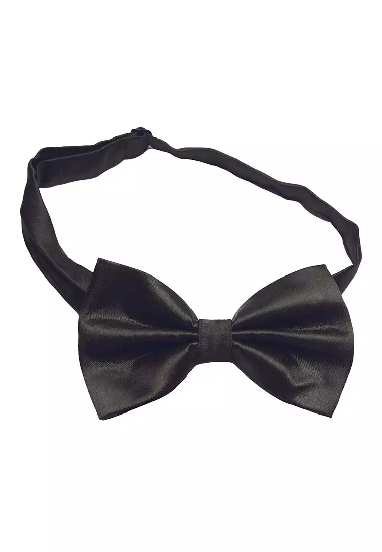 Houseofcuff Dasi Kupu Bowtie Pocket Square Saputangan Midnite Grey A09