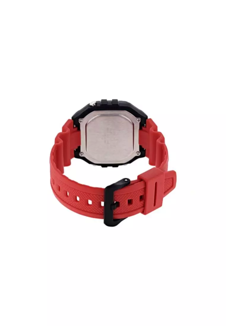 Men's Digital Watch W-218H-4BV Red Resin Band Watch for men
