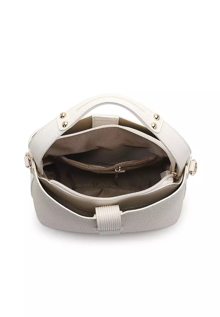 Women's Top Handle Bag / Sling Bag / Crossbody Bag / Shoulder Bag - Off White