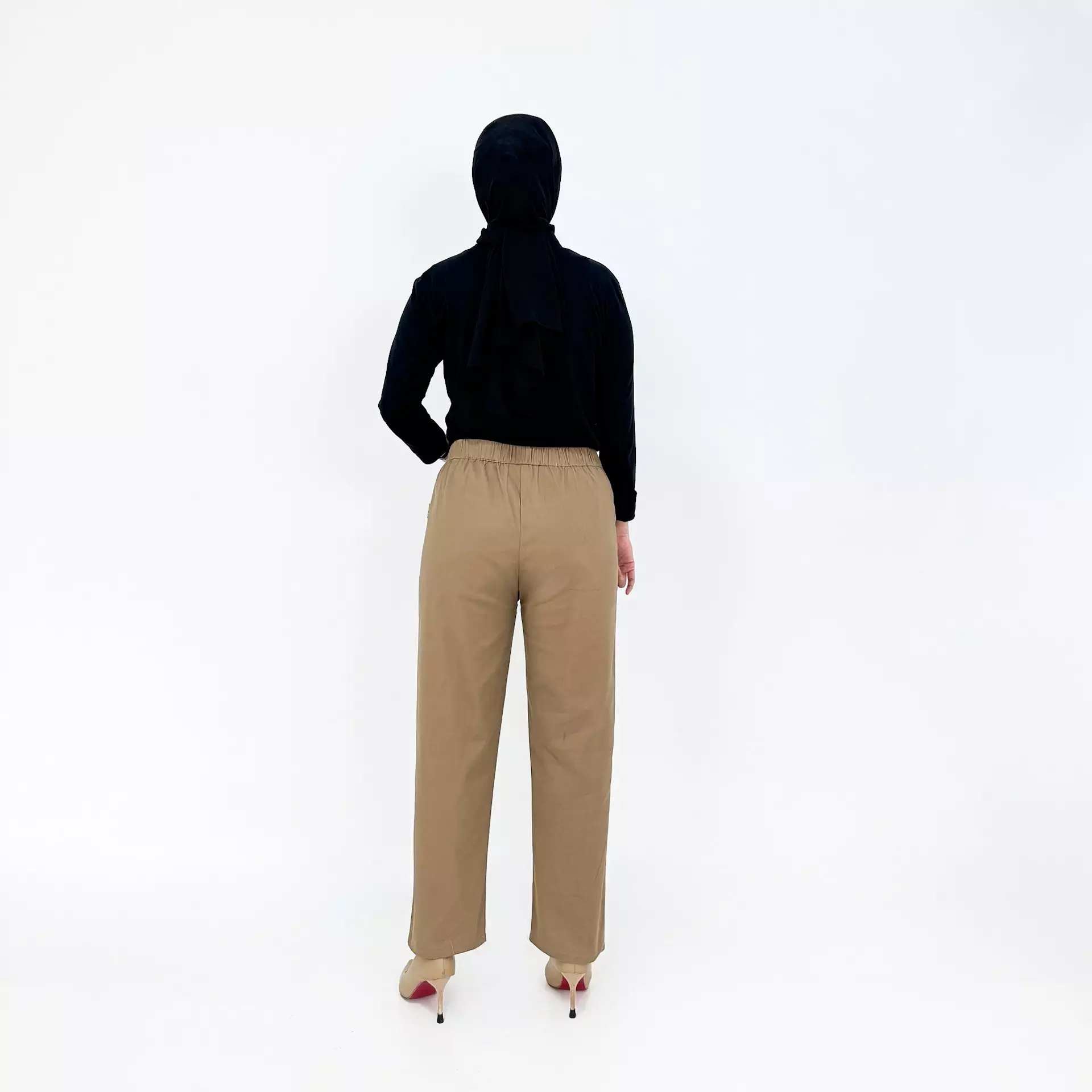 Mia Twill Baggy Pants - Celana Panjang Wanita Polos CAPPUCINO