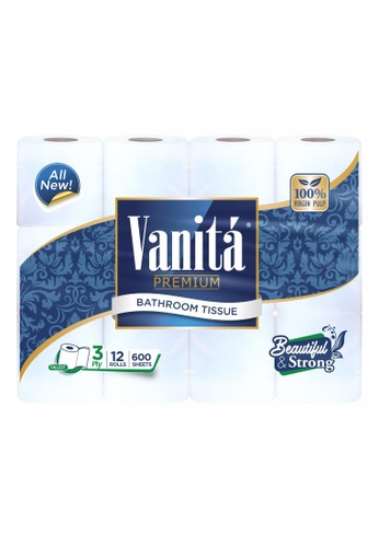 Vanita blue Vanita Bathroom Tissue 3ply 200Pulls 600Sheets 12s BAA51ESB2A982BGS_1