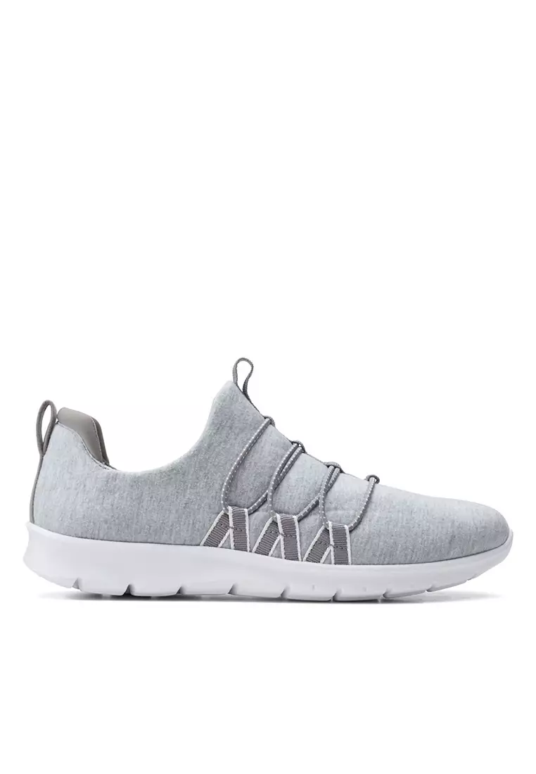 Clarks Step AllenaMae Grey Textile Womens Casual Shoes