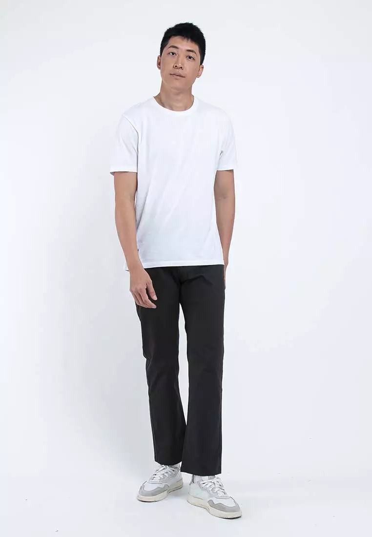 Forest Stretchable Chino Pants Trousers Straight Cut Khakis Pant Men Cotton Men Long Pants - 610197 - 03DkGrey