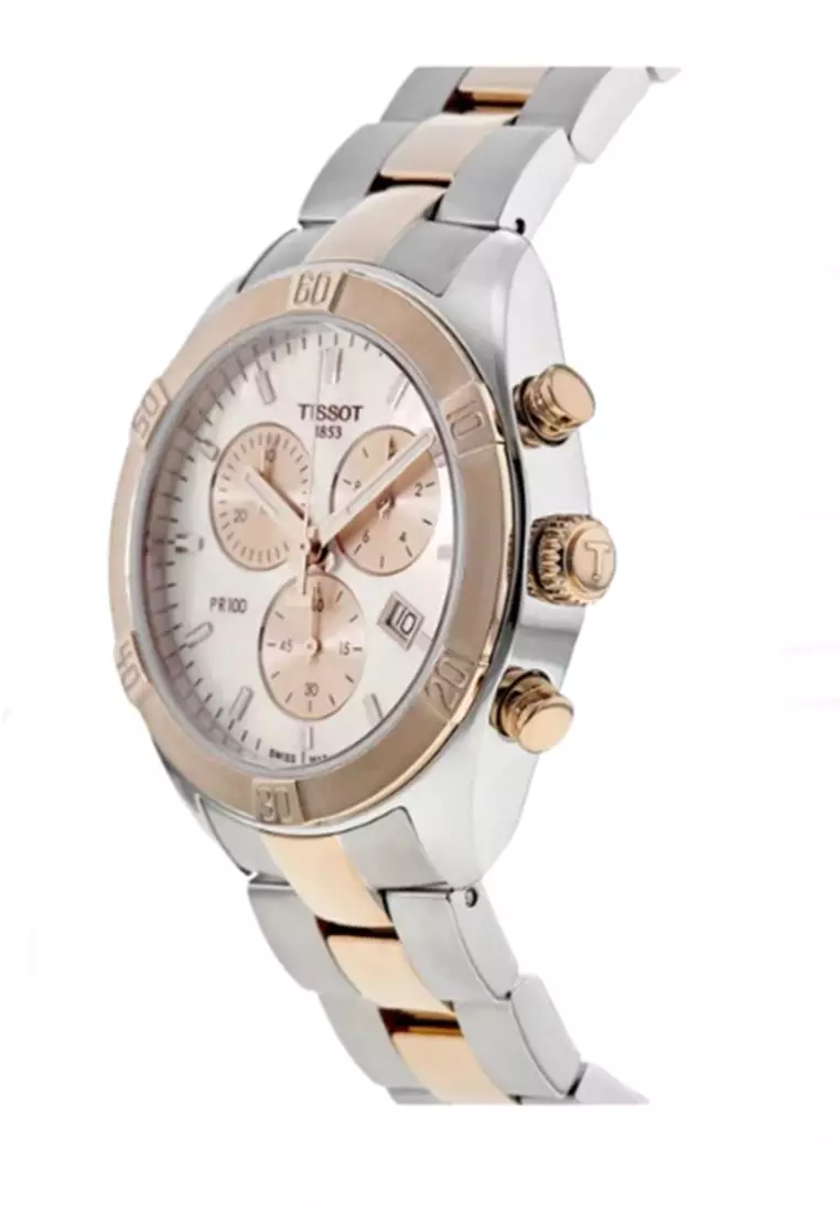 PR 100 Sport Chic Chronograpgn Swiss Quartz Women Watch (TT-T1019172215100)