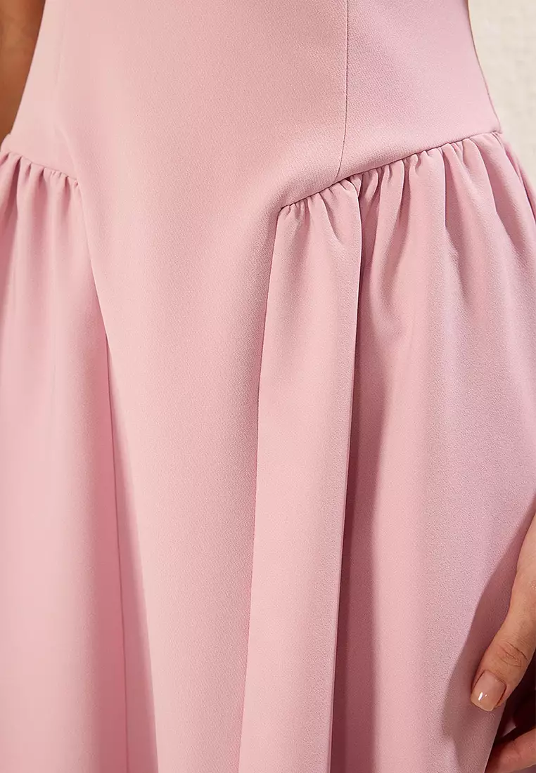 Open Back Midi Dress