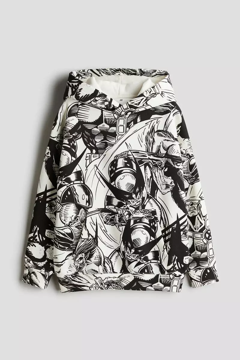 Motif-detail hoodie
