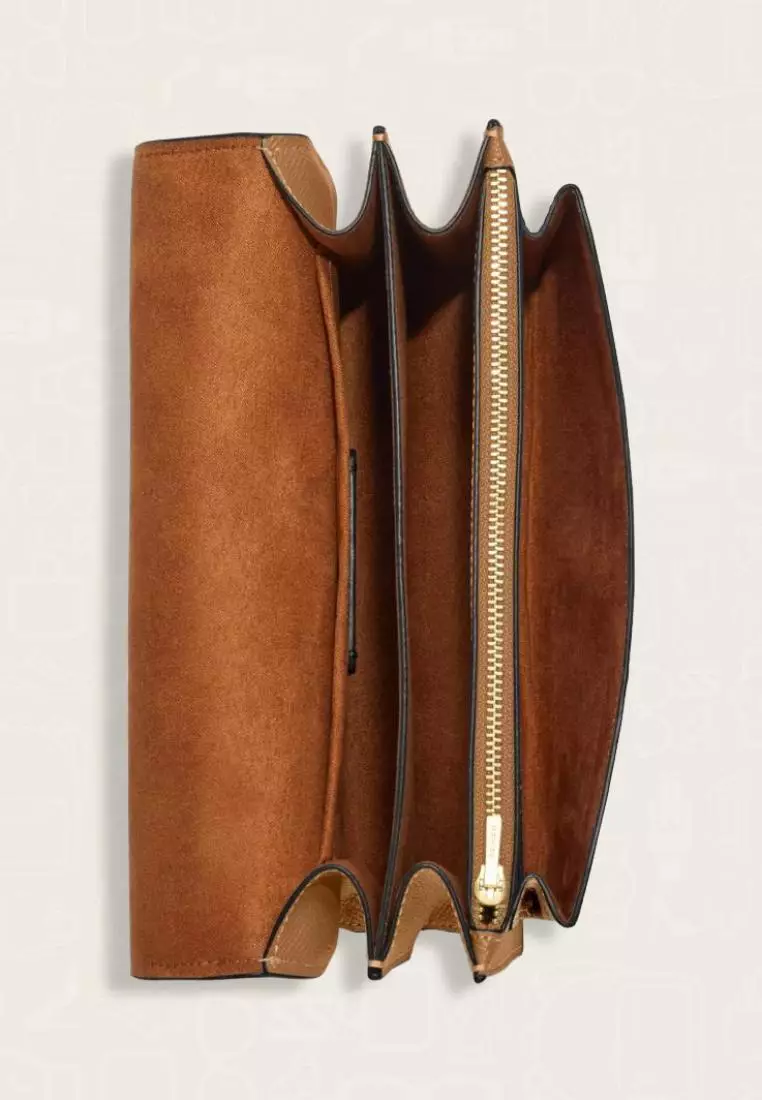 Coach Klare Crossbody In Signature Canvas Light Saddle