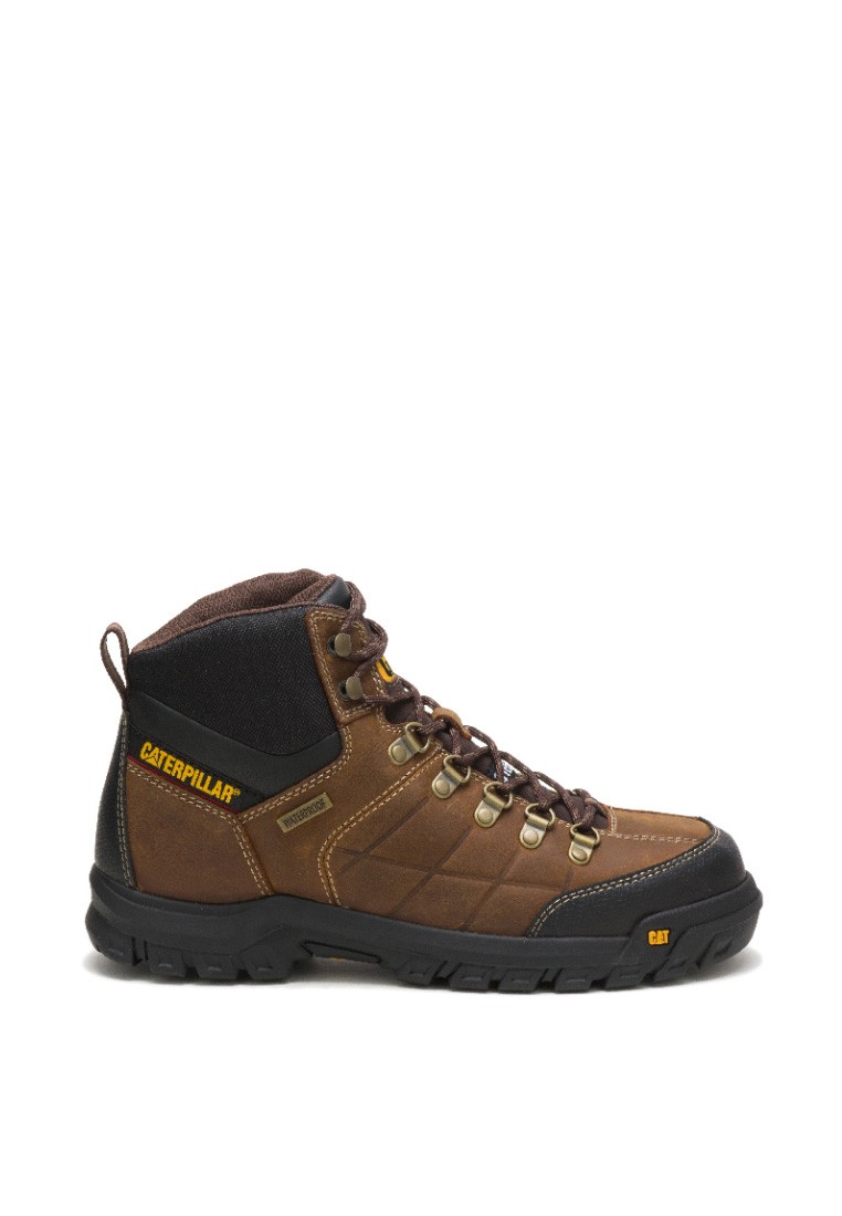 Caterpillar Men's THRESHOLD Waterproof Steel Toe Work Boot - Real Brown (P90935)