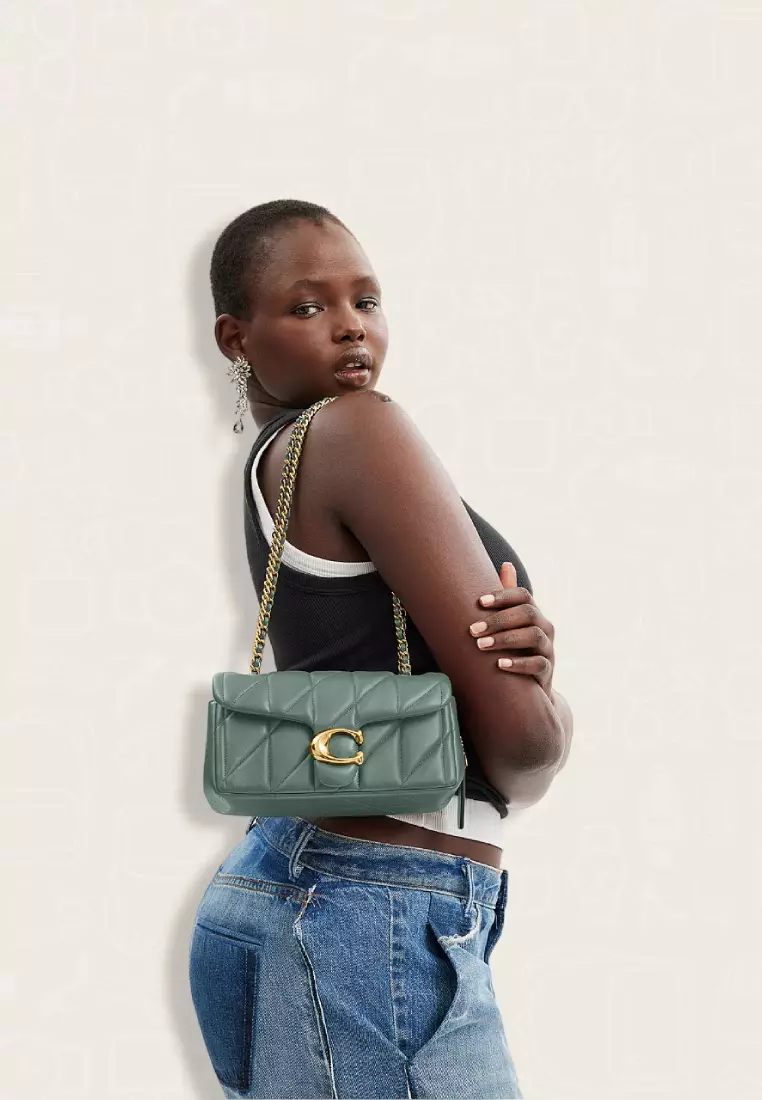 Coach Tabby Shoulder Bag 20 With Pillow Quilting Sage