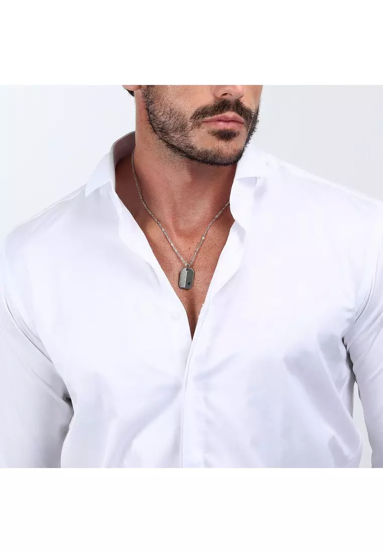 Maserati Jewels 550mm Men's Steel Necklace JM222AVD02 (Adjustable)