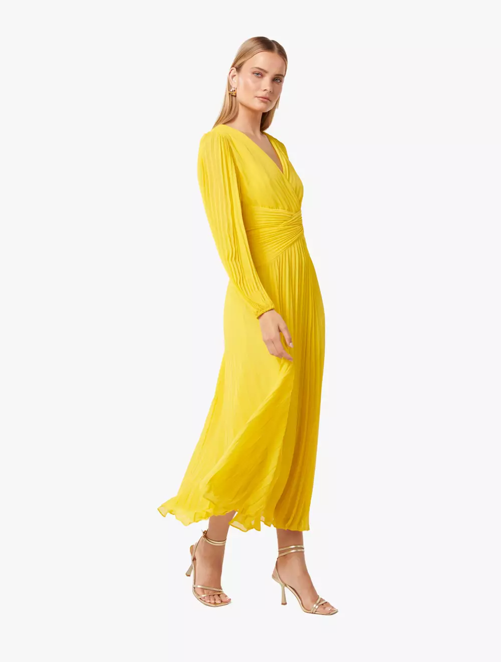 Jocelyn Waist Panel Pleat Midi