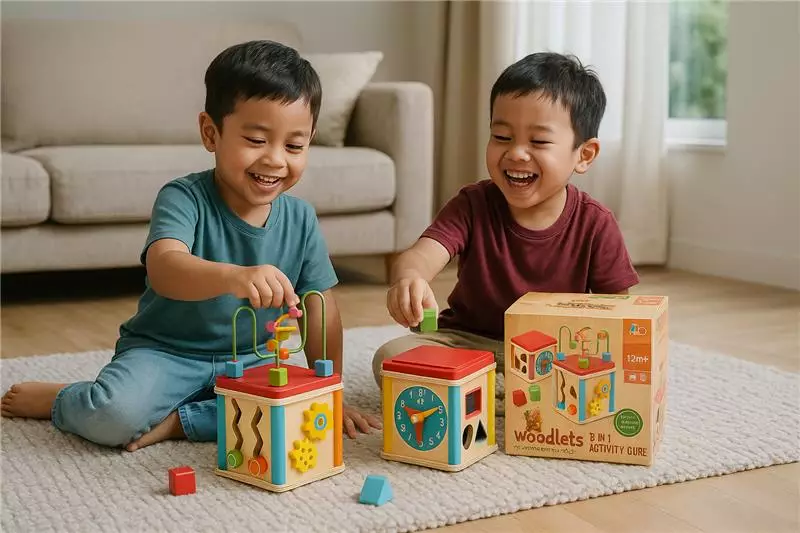 Jual Mothercare Addo Woodlets 5 in 1 Activity Cube - Mainan Kayu ...