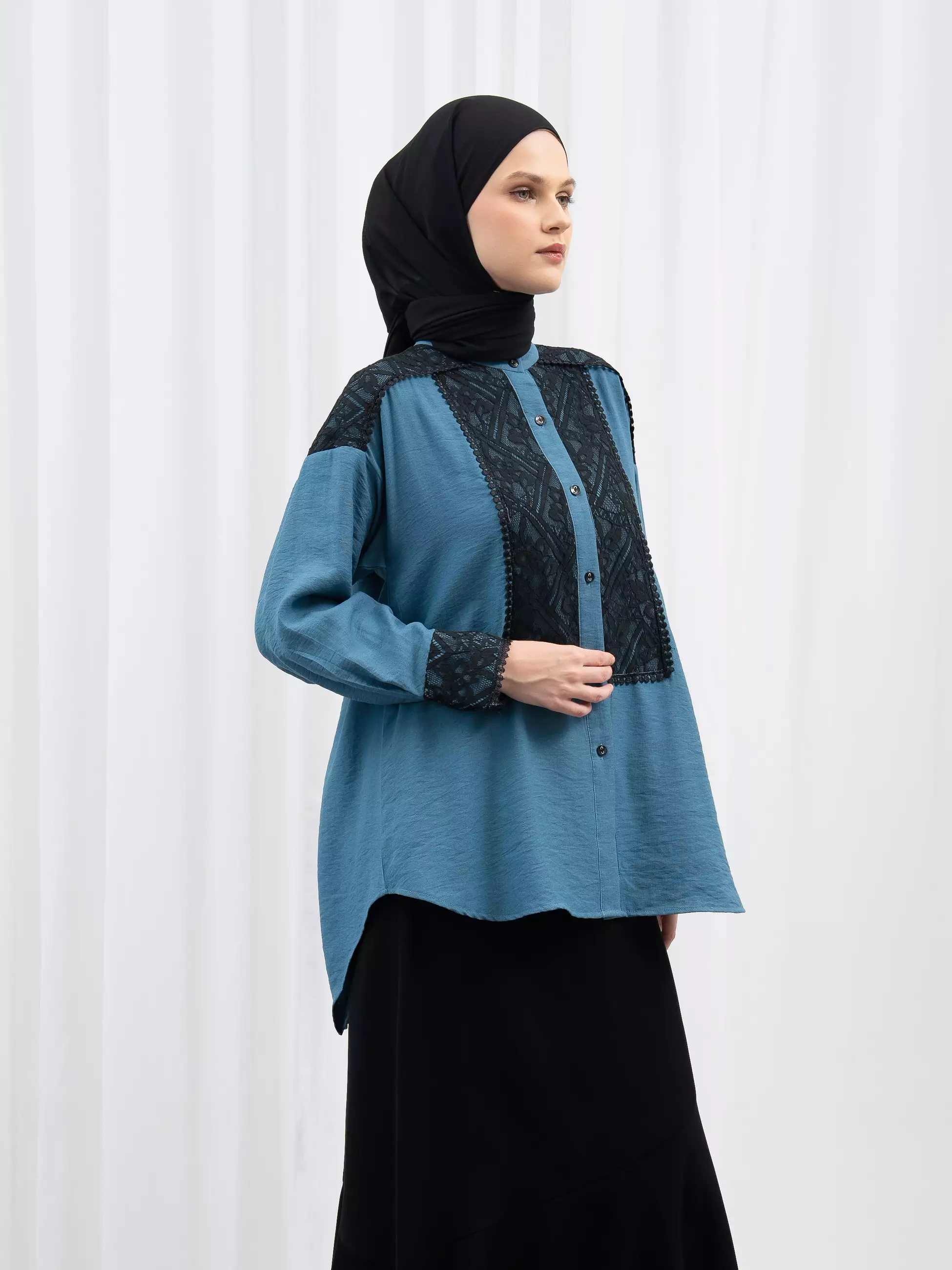 Aleza - Cavena Shirt Teal Blue