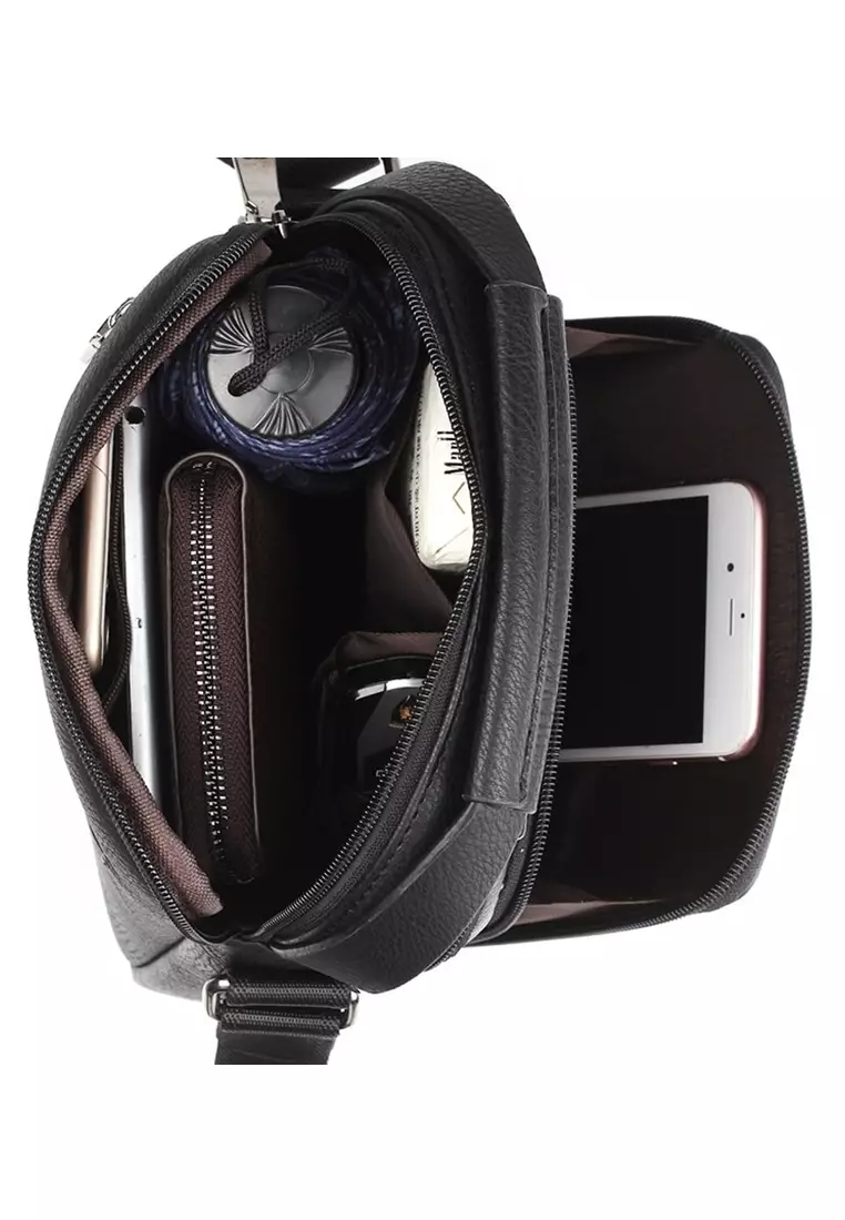 WEIXIER Tas Selempang Kasual Pria Messenger Bag Material PU Leather ORIGINAL