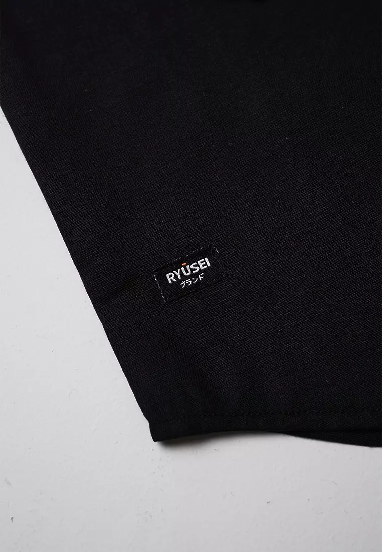 Ryusei Shirt Kids Nakayama Black