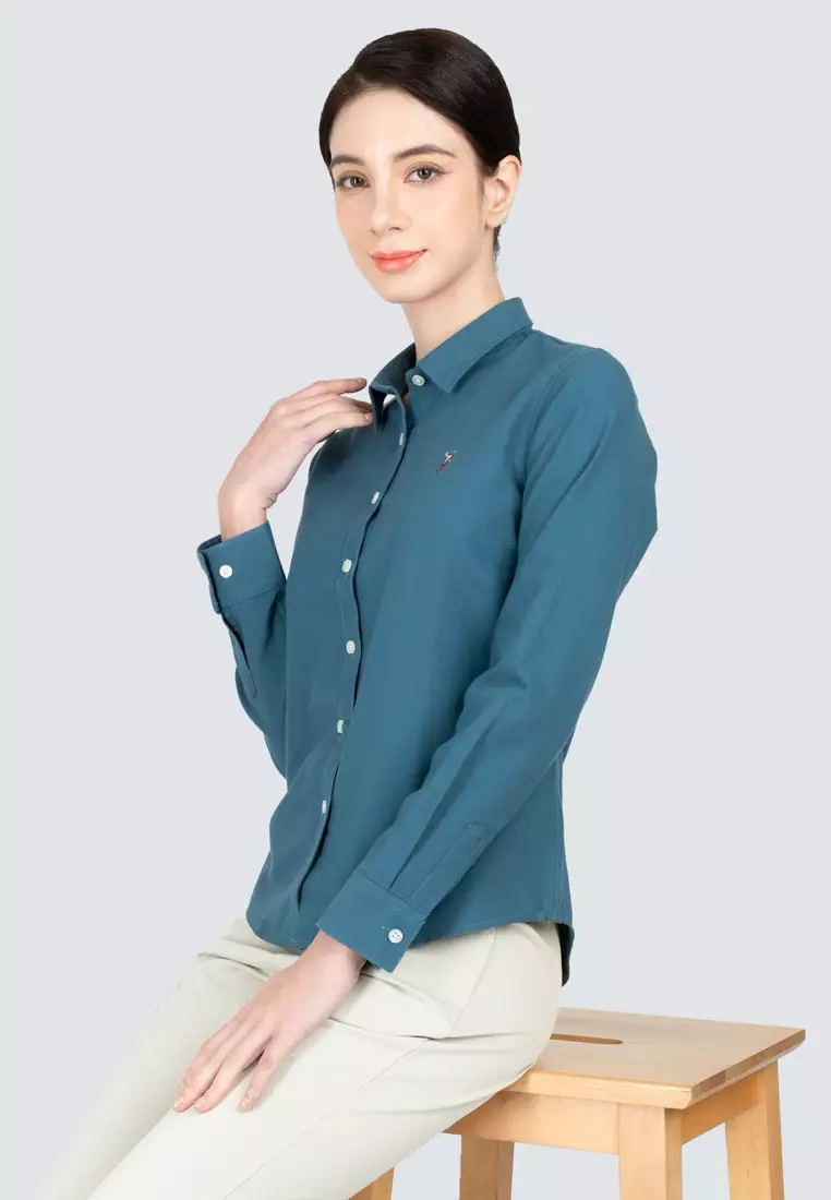 Polo Haus - Women’s Oxford Long Sleeve Shirt WBWLS001