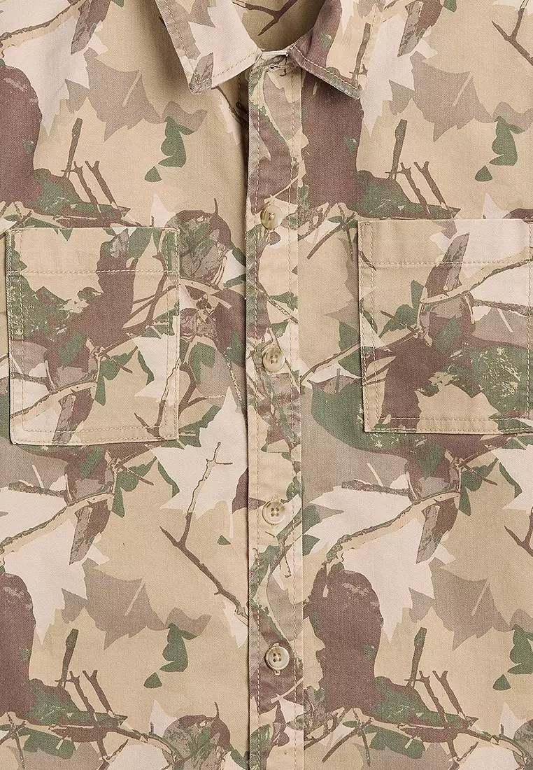 Camo Shirt Jacket