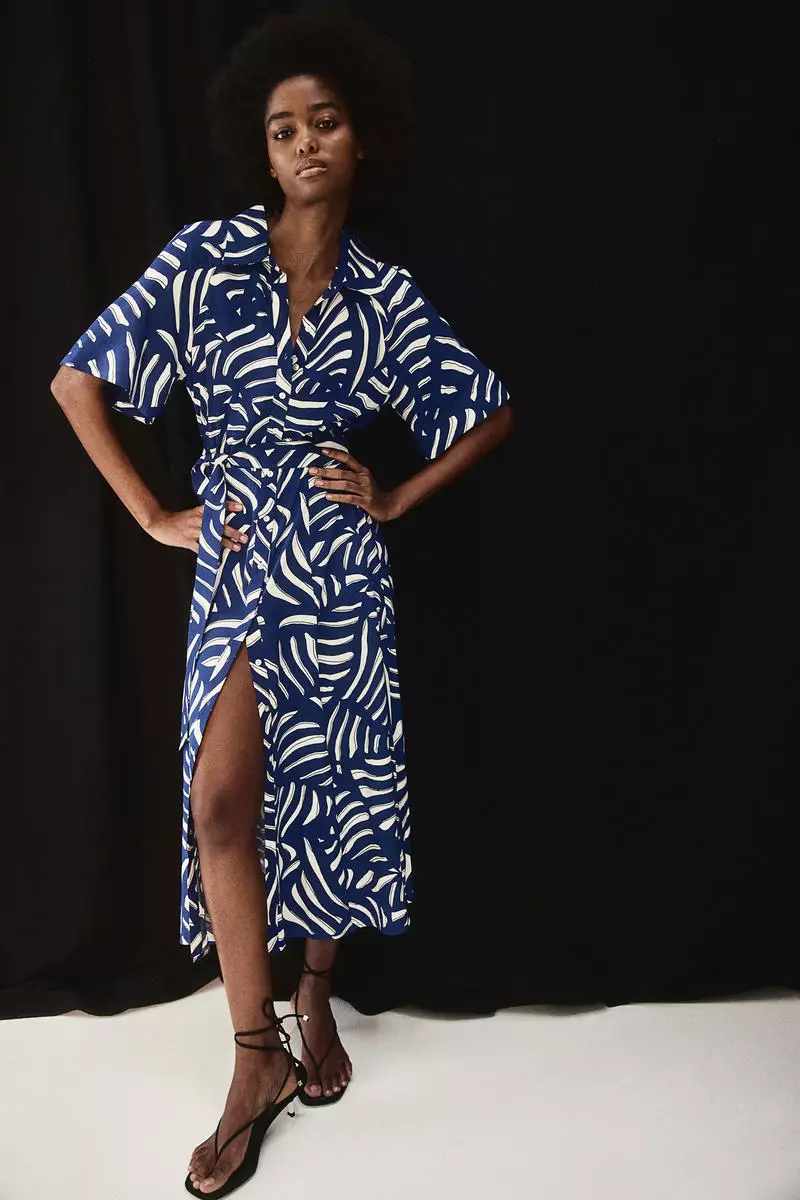 Buy H&M Tie-belt shirt dress 2025 Online | ZALORA