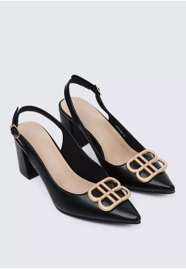 Betsy Comfy Heels In Black
