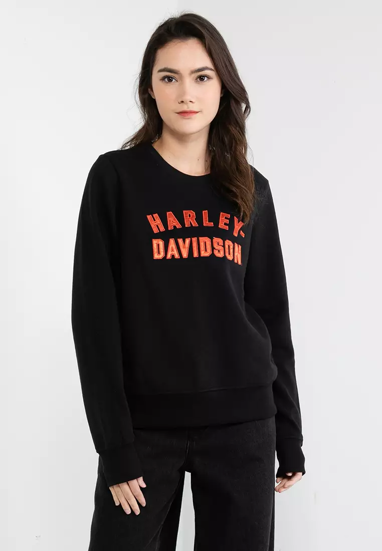 Harley davidson crew neck jumper clearance