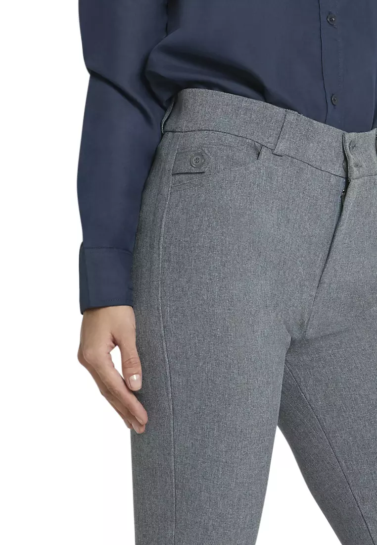 Garwyn Celana Kerja Long Pants Bawahan Wanita Formal Premium Quality - Abu Tua