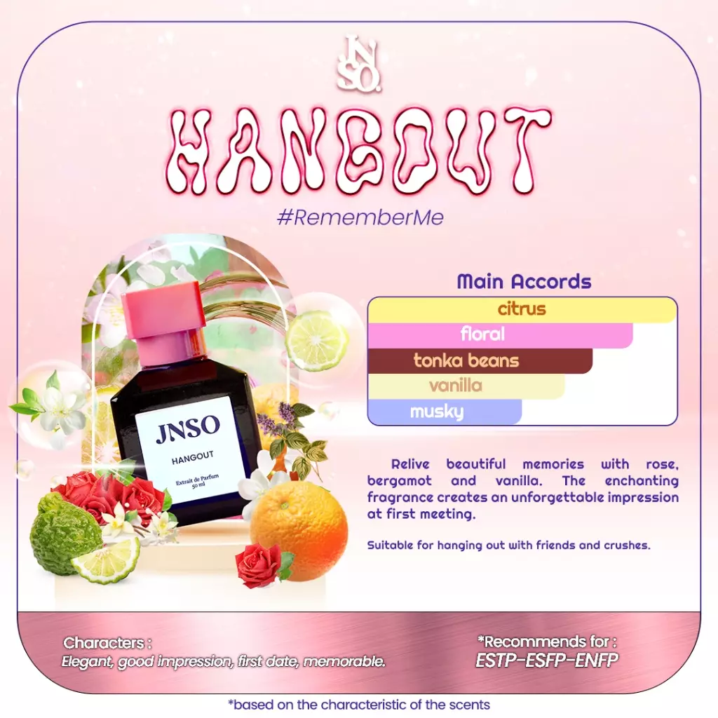 JNSO Extrait de Parfume Hangout 50ml