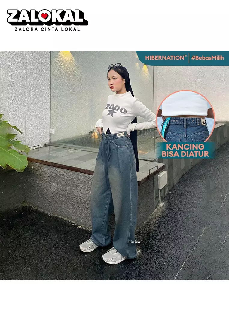 Highwaist Adjustable Super Baggy Jeans 880 HIBERNATION