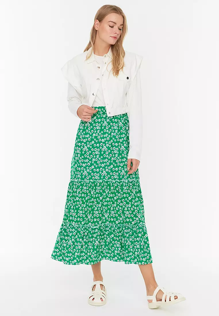 MODEST Viscose Printed Skirt