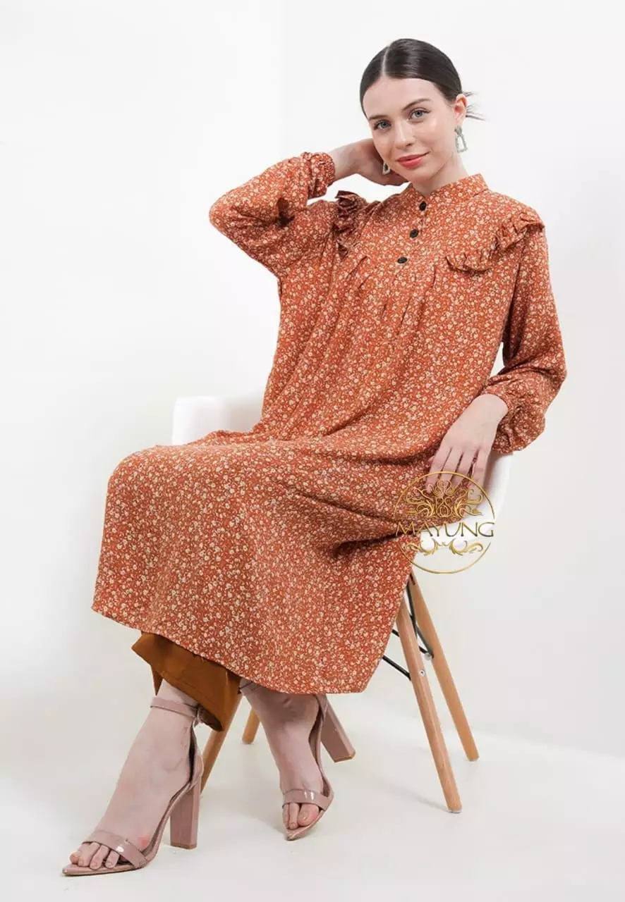 Fealofa Jingga Setelan Celana Premium MYA