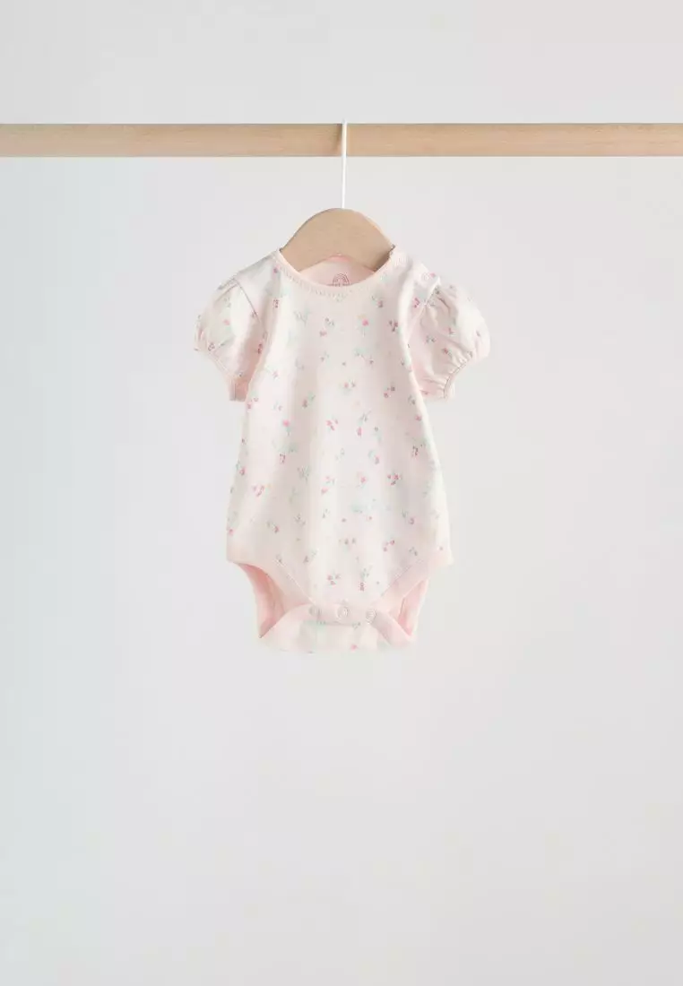 Short Sleeve Baby Bodysuits 5 Pack