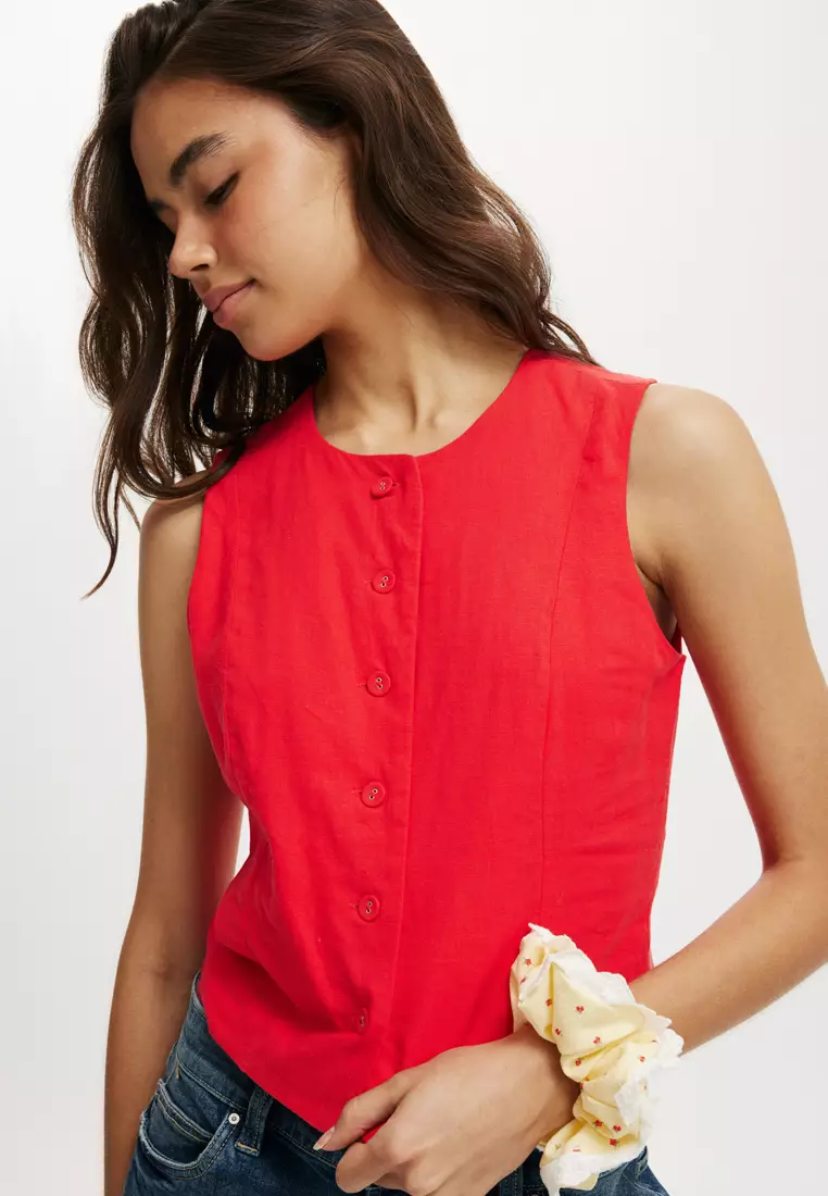 Haven Button Front Vest