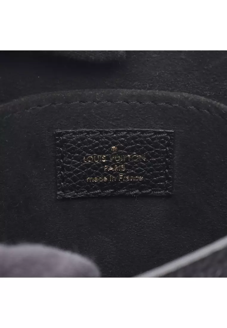 Pre-Loved Louis Vuitton Petite Sac Plat Monogram Empreinte Noir Handbag leather black 2WAY