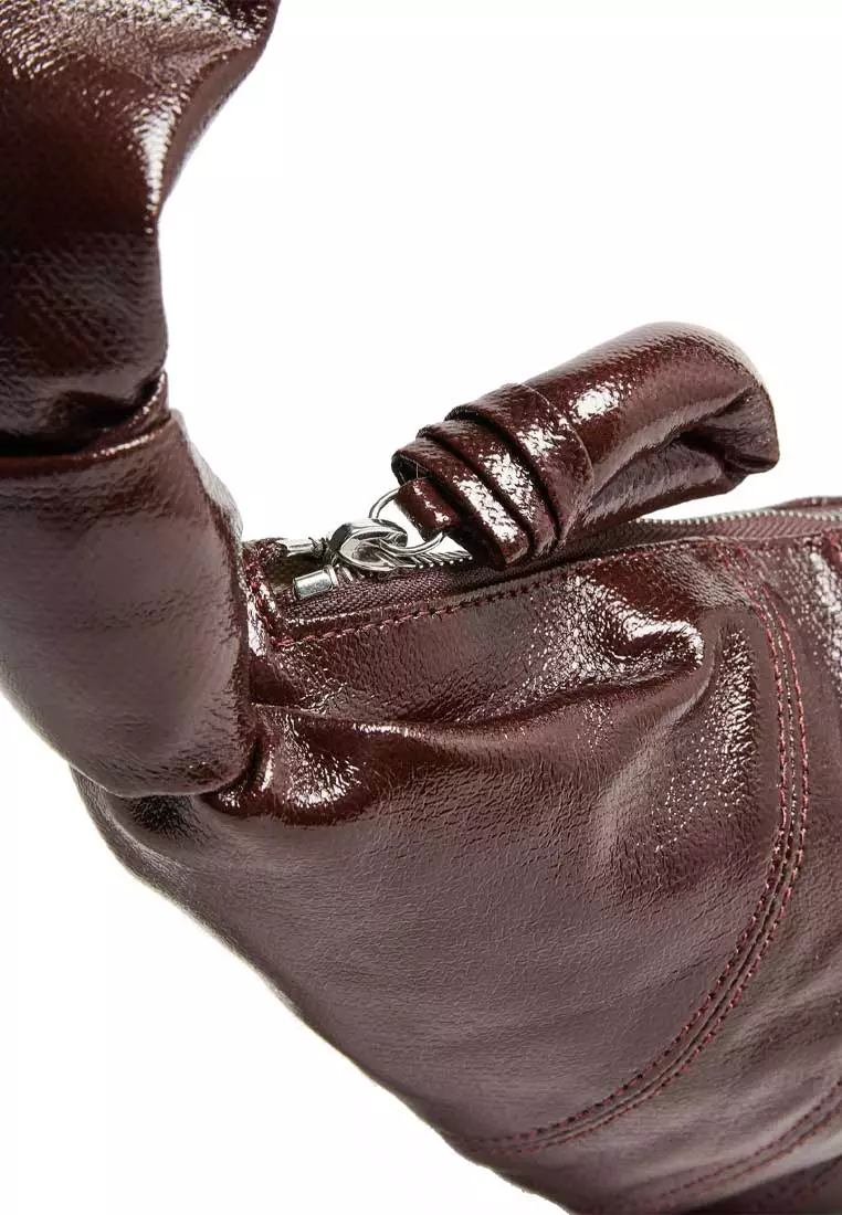 Small Croissant Bag Coated Cotton Chocolate Fondant BG0003LF1329