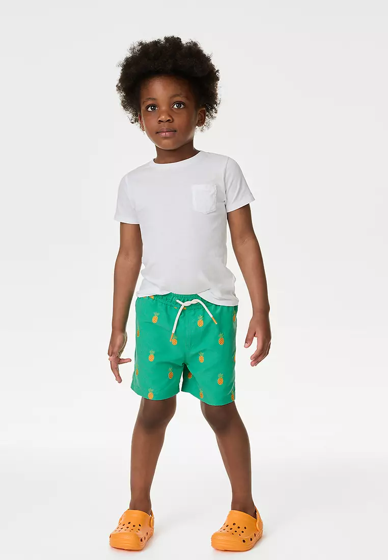 Embroidered Swim Shorts