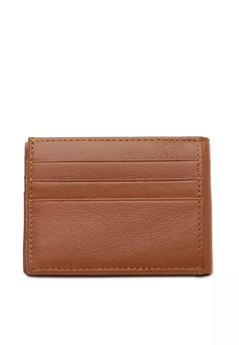 Men's Genuine Leather RFID Blocking Bi Fold Wallet