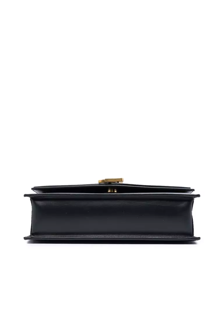 Pre-Loved Saint Laurent Medium Leather Monogram Sulpice Crossbody