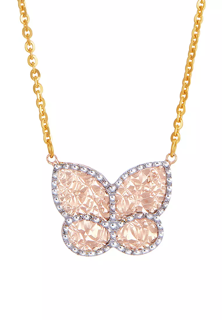 White and rose gold hotsell necklace