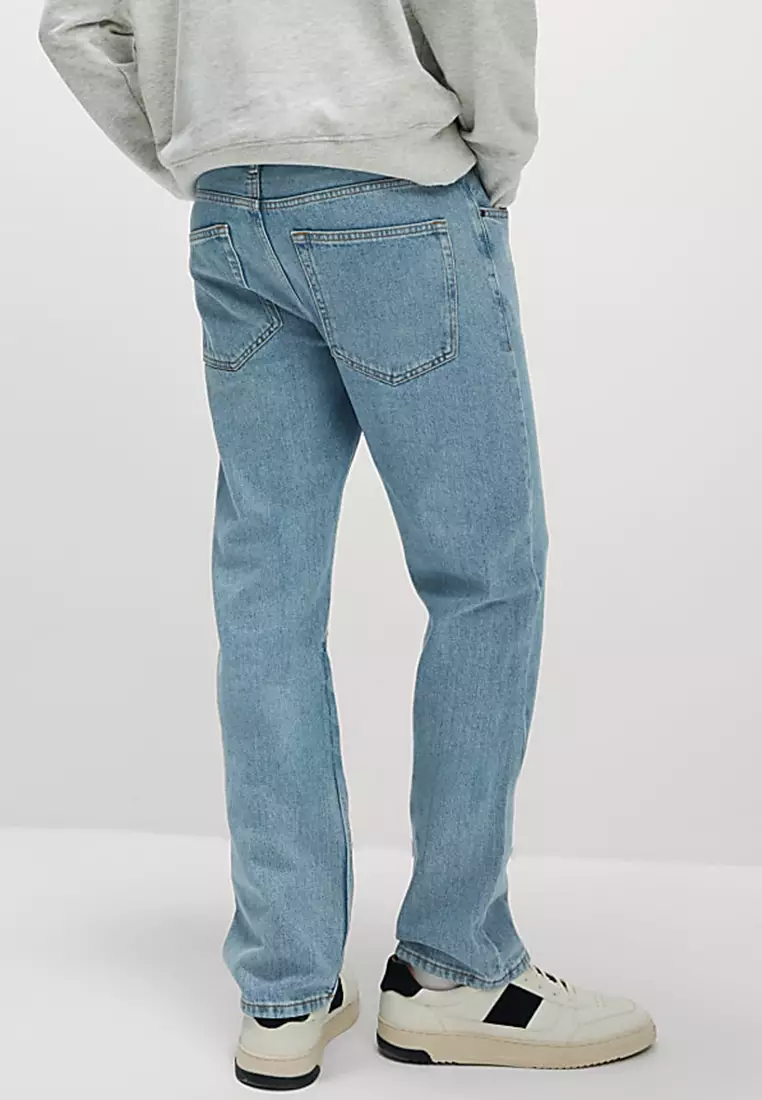 Straight Fit Pure Cotton Jeans