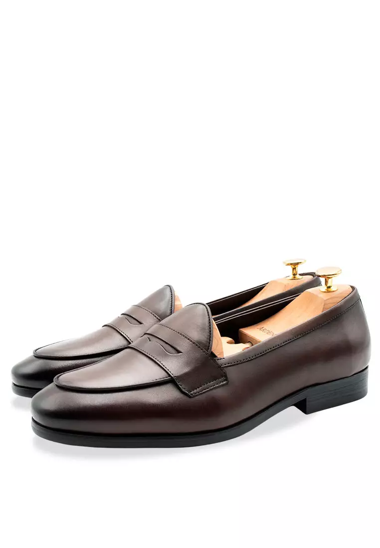 Emperado Walnut Blake Stitch Belgian Loafer