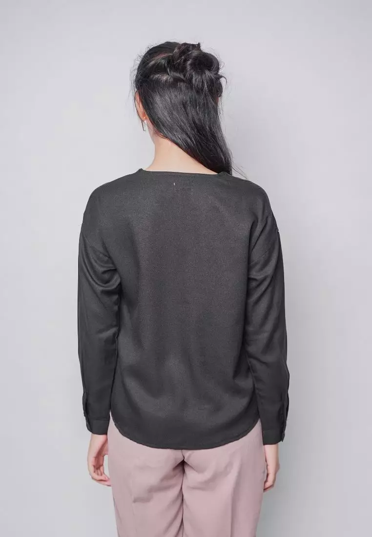 Emilie Black Blouse